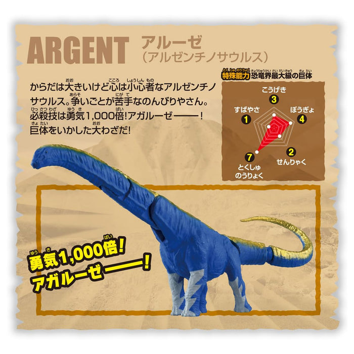 Takara Tomy Ania Adventure Continent Aruse Argentinosaurus Dinosaur Toy Ages 3+