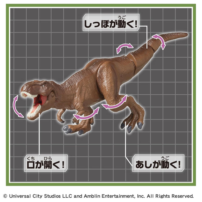Takara Tomy Ania T-Rex Dinosaur Toy for Ages 3+ Jurassic World Edition