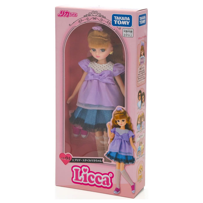 Takara Tomy Licca-Chan Doll LD-04 Everyday Style for Ages 3+ Dress-Up Play