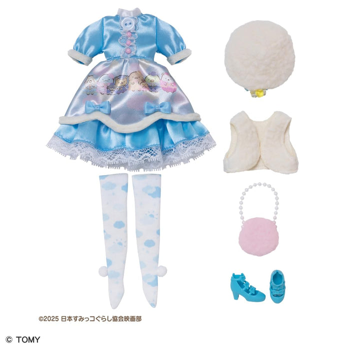 Takara Tomy Licca-Chan Pouponne Licca-Chan, Jeu de Rangement de Vêtements de Film Sumikko Gurashi, À partir de 3 ans