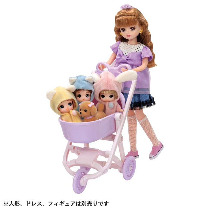 Takara Tomy Licca-Chan 3-Way Stroller & Dress-Up Pretend Play Toy Ages 3+