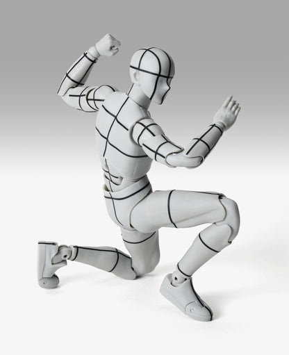 Tamashii Nations S.H.Figuarts Body-Kun Sports Wireframe Gray 150mm PVC Figure- Japan Figure Store - #1 Bring To You The Best Japanese Goods