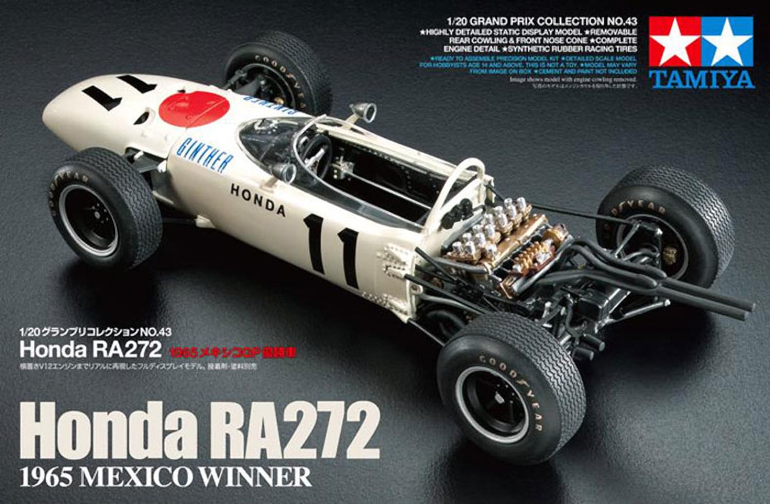 Tamiya 1/20 Honda Ra272 1965 Mexico GP Winner Plastic Model Kit 20043- Japan Figure Store - #1 Bring To You The Best Japanese Goods