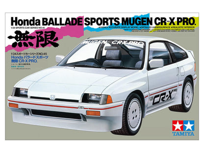 Tamiya 1/24 Honda Ballade Mugen Cr-X Pro Model Kit - Sports Car Series 45