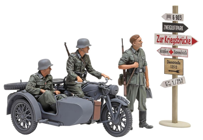 Tamiya 1/35 Military Miniature German Sidecar Ks600 Plastic Model 35384- Japan Figure Store - #1 Bring To You The Best Japanese Goods