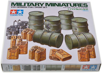 Tamiya 1/35 German Army Drum Can Set Plastic Model - Military Miniature Series- Japan Figure Store - #1 Bring To You The Best Japanese Goods