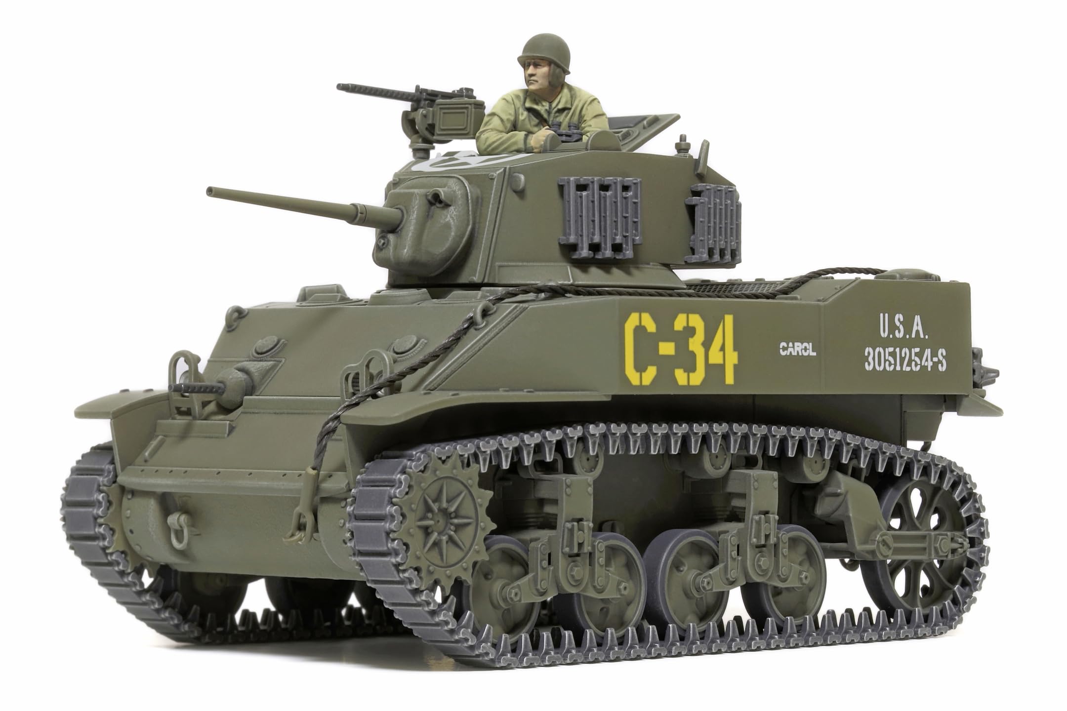 Tamiya 1/48 Military M5A1 Stuart Light Tank Model 32606
