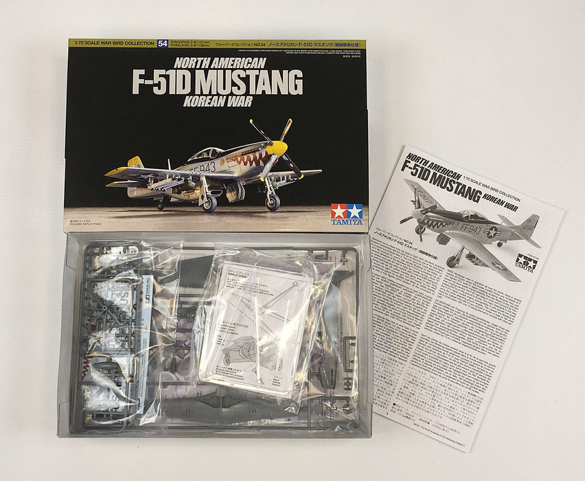 Tamiya 1/72 US Army F-51D Mustang Model Korean War 60754- Japan Figure Store - #1 Bring To You The Best Japanese Goods