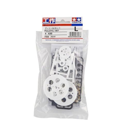 Tamiya Fun Craft Series No.141 Pulley L Set 70141 Durable Educational Kit- Japan Figure Store - #1 Bring To You The Best Japanese Goods