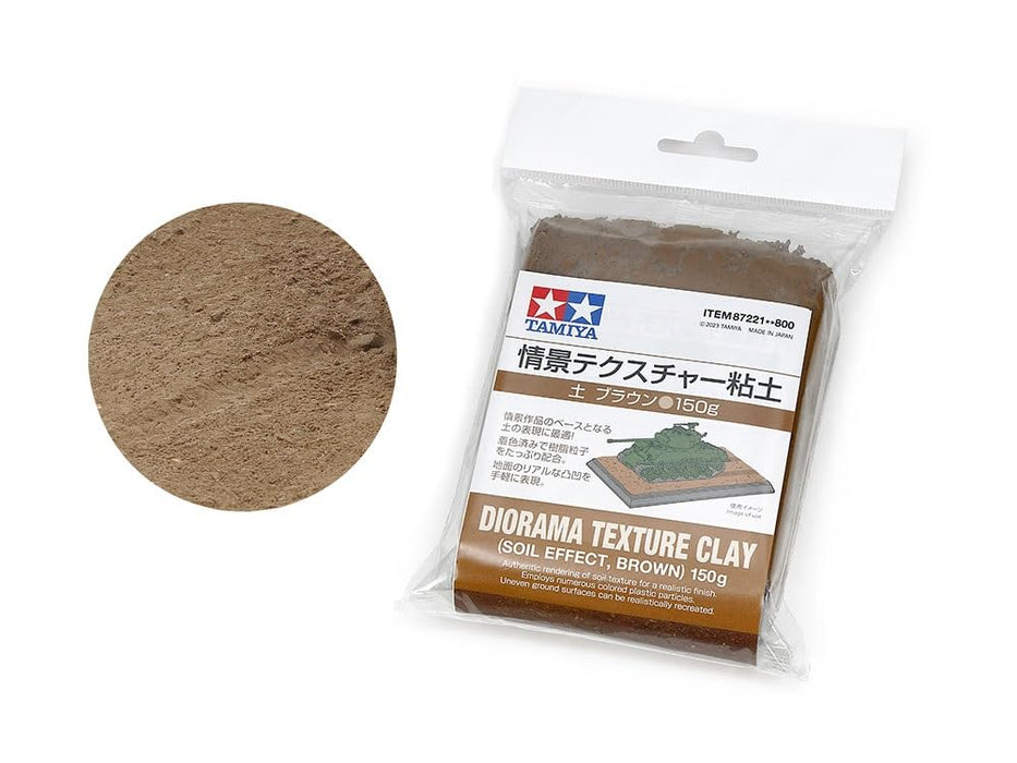 Tamiya Diorama Texture Clay Earthen Brown 150G - Make-Up Material 87221- Japan Figure Store - #1 Bring To You The Best Japanese Goods