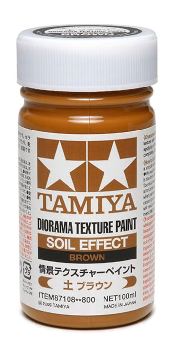 Tamiya 100Ml Diorama Texture Paint Earth Brown - Make-Up Materials Series 108- Japan Figure Store - #1 Bring To You The Best Japanese Goods