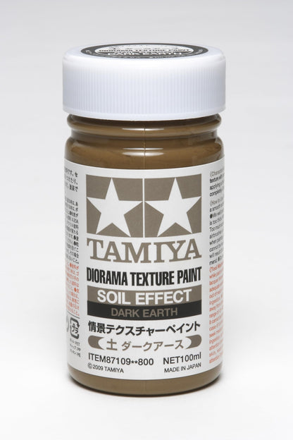 Tamiya Diorama Texture Paint Dark Earth 87109 - High-Quality Model Paint- Japan Figure Store - #1 Bring To You The Best Japanese Goods