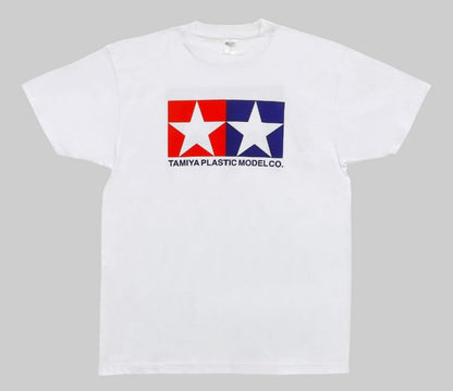 Tamiya White Cotton T-Shirt (L) - High-Quality Tamiya Original Goods- Japan Figure Store - #1 Bring To You The Best Japanese Goods
