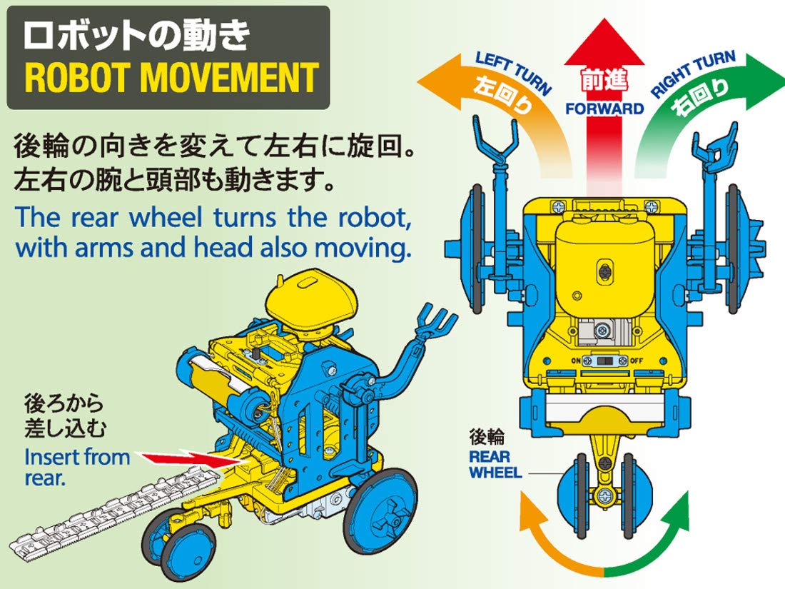 Tamiya Robot Craft Set Blue Yellow 69931 Special Product Chain Program- Japan Figure Store - #1 Bring To You The Best Japanese Goods