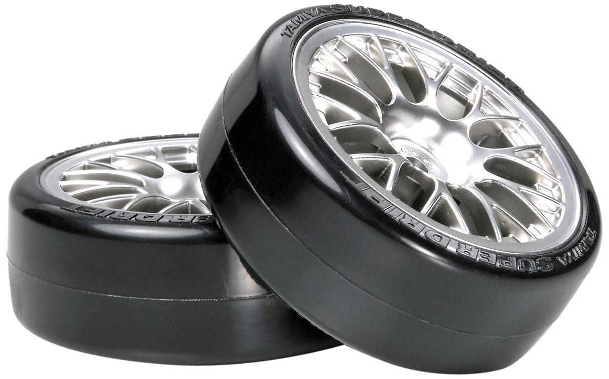 Tamiya Hop-Up Options Chrome Mesh Wheels Super Drift Tires- Japan Figure Store - #1 Bring To You The Best Japanese Goods