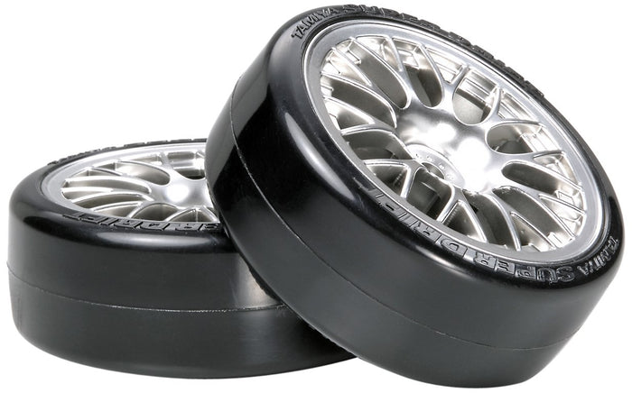 Tamiya Hop-Up Options Chrome Mesh Wheels Super Drift Tires- Japan Figure Store - #1 Bring To You The Best Japanese Goods