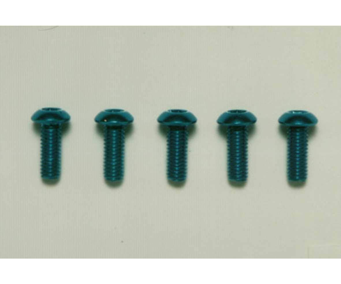 Tamiya Hop-Up Options 3x8mm Blue Button Head Screws 5 Pcs - Tamiya Quality- Japan Figure Store - #1 Bring To You The Best Japanese Goods