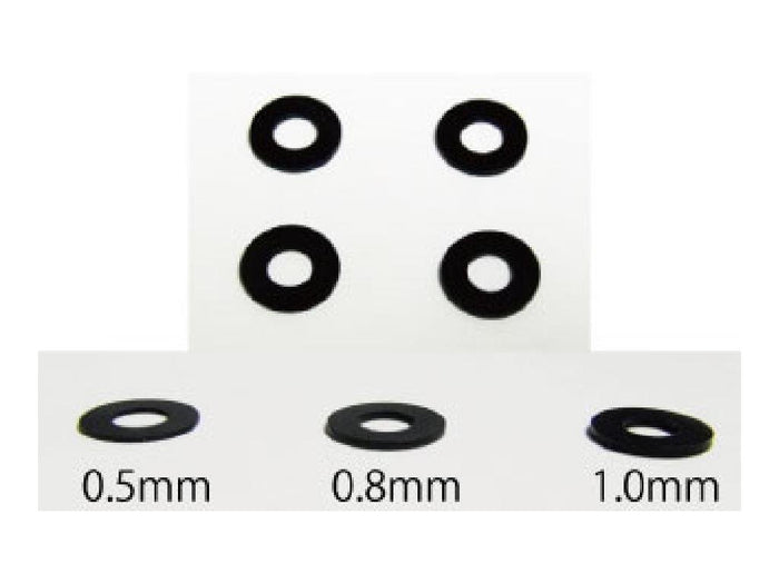 Tamiya 0.5mm Black Wheel Spacer for Model Cars - TWS-05- Japan Figure Store - #1 Bring To You The Best Japanese Goods