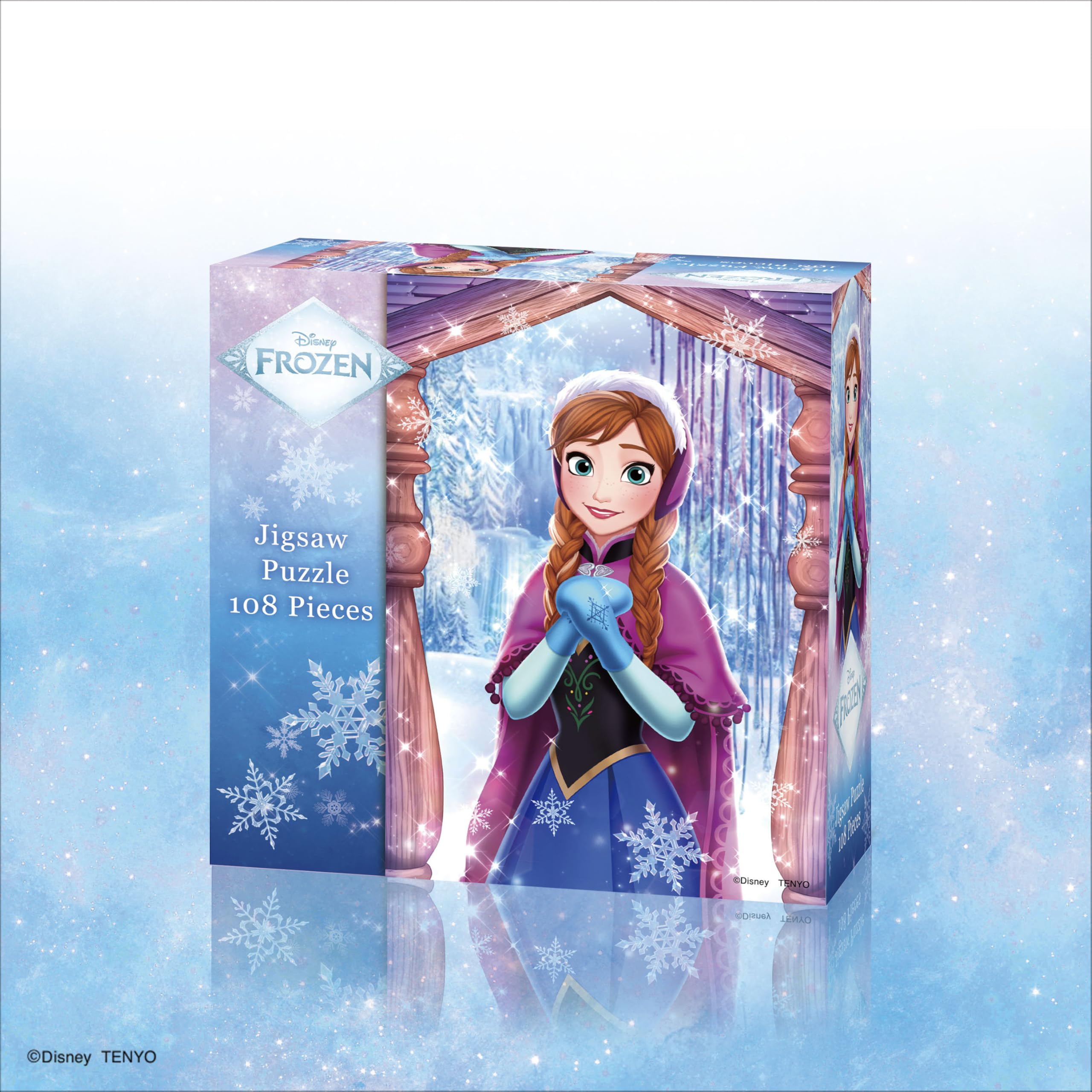 Tenyo Disney Princess Anna 108-Piece Jigsaw Puzzle with Glue and Spatula