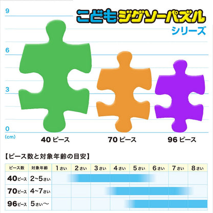 Tenyo Made in Japan Children's Jigsaw Puzzle Gojuger 96 Pieces Ages 5+