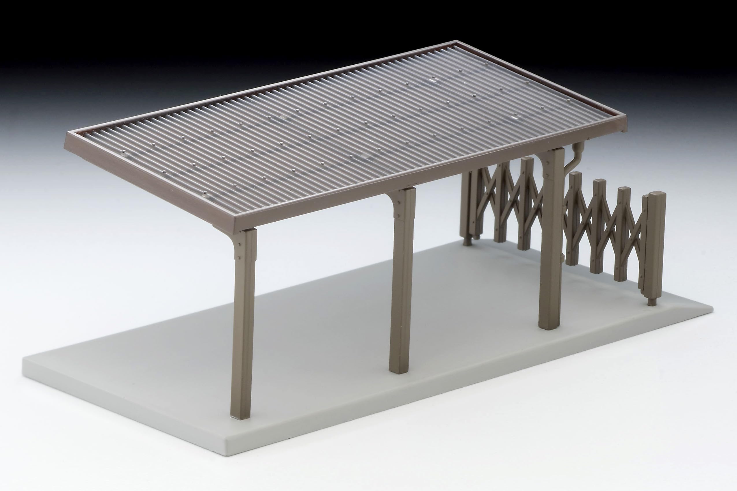 Tomytec Tomicarama Vintage 1/64 09B Carport Resin Structure Painted Model