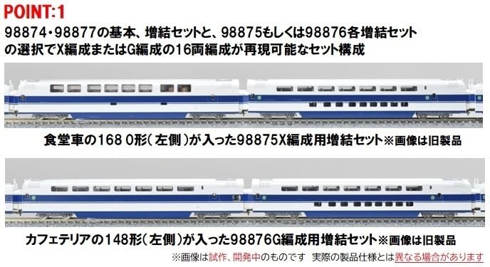 Tomytec Tomix N Gauge 100 Series Shinkansen X Extension Set 98875 Model Train- Japan Figure Store - #1 Bring To You The Best Japanese Goods
