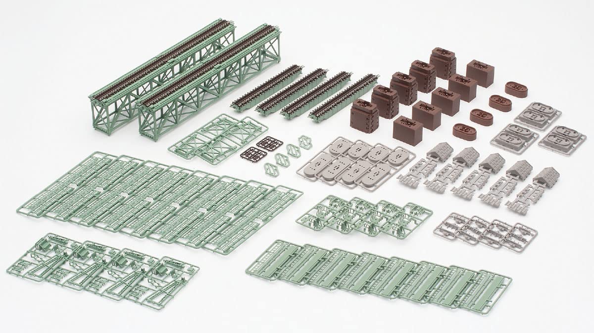 Tomytec Tomix N Gauge Green Upper Deck Iron Bridge Set 3270 Railway Model- Japan Figure Store - #1 Bring To You The Best Japanese Goods