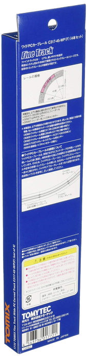 Tomytec Tomix N Gauge C317-45-Wp 4-Piece Wide Pc Curved Rail Set Model Supplies- Japan Figure Store - #1 Bring To You The Best Japanese Goods