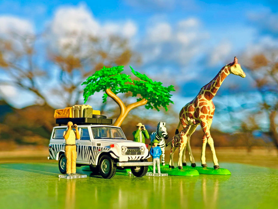 Tomytec Kaiyodo Tomica Vintage 64 Safari Set with Toyota Land Cruiser FJ56V- Japan Figure Store - #1 Bring To You The Best Japanese Goods
