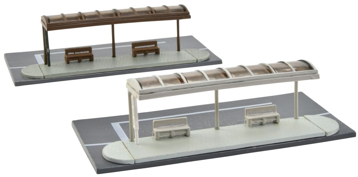Tomytec Scenery Accessories Bus Stop A5 Diorama Model 335092- Japan Figure Store - #1 Bring To You The Best Japanese Goods
