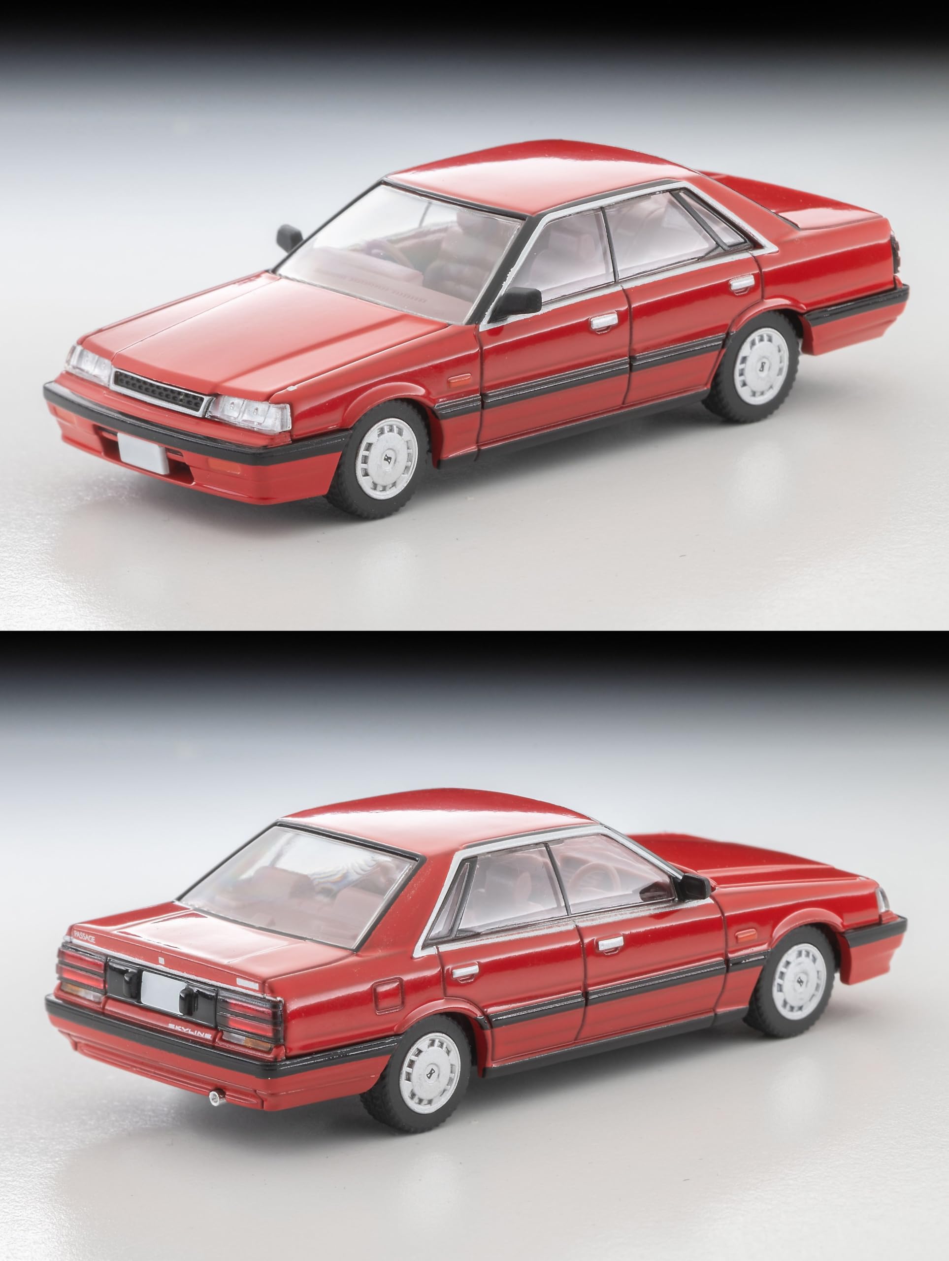 Tomytec LV-N352A Nissan Skyline 1800 Passage Red 1987 Model Finished Product