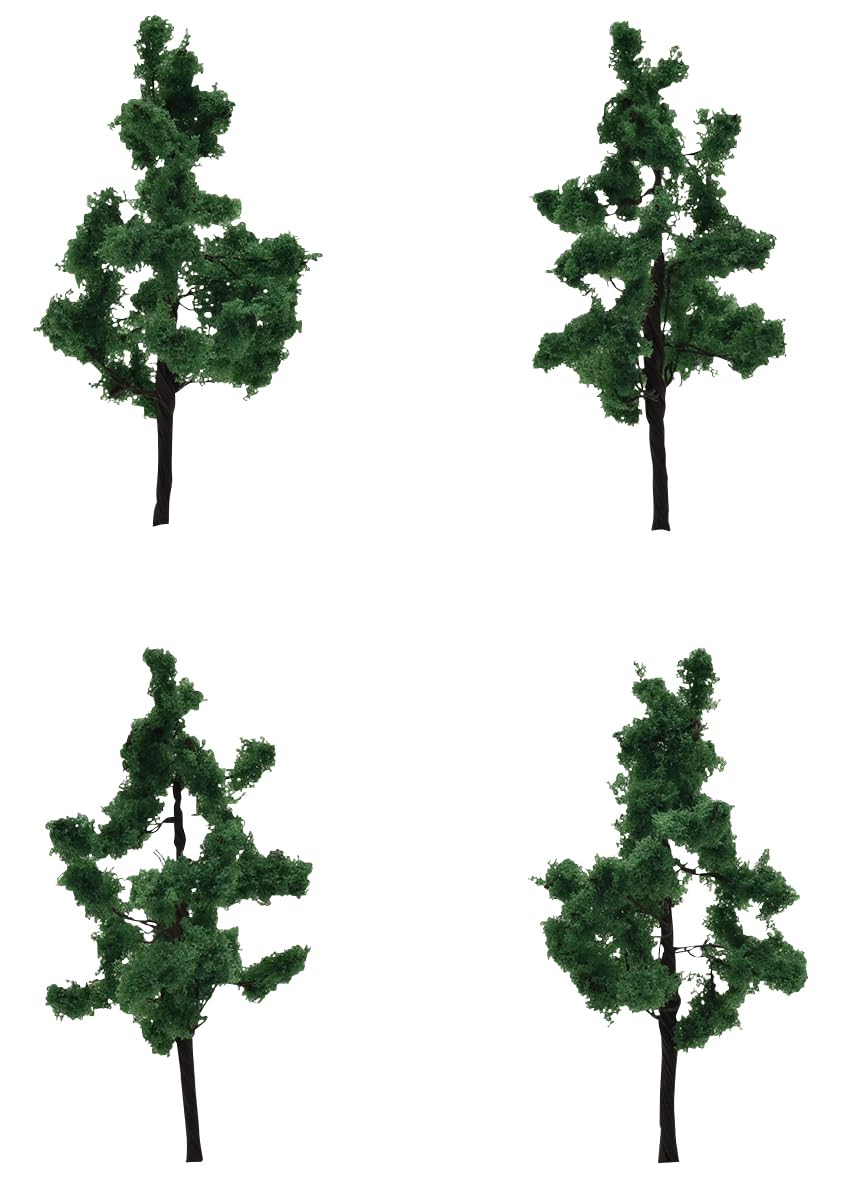 Tomytec Tomix N Gauge Coniferous Trees Set of 4 Deep Green Diorama Supplies