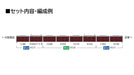 Tomytec Tomix N Gauge Hankyu 2000 Series Takarazuka Train Model Set 97218