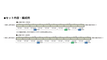Tomytec Tomix N Gauge 205 Series Yamanote Line Model Train Basic Set 97619