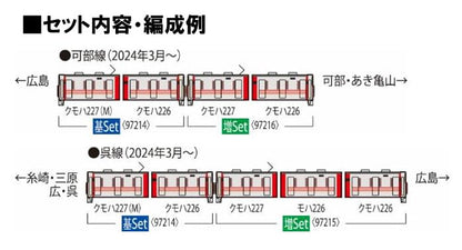 Tomytec Tomix N Gauge 227 Series Red Wing 2-Car Train Set 97214 Model Train