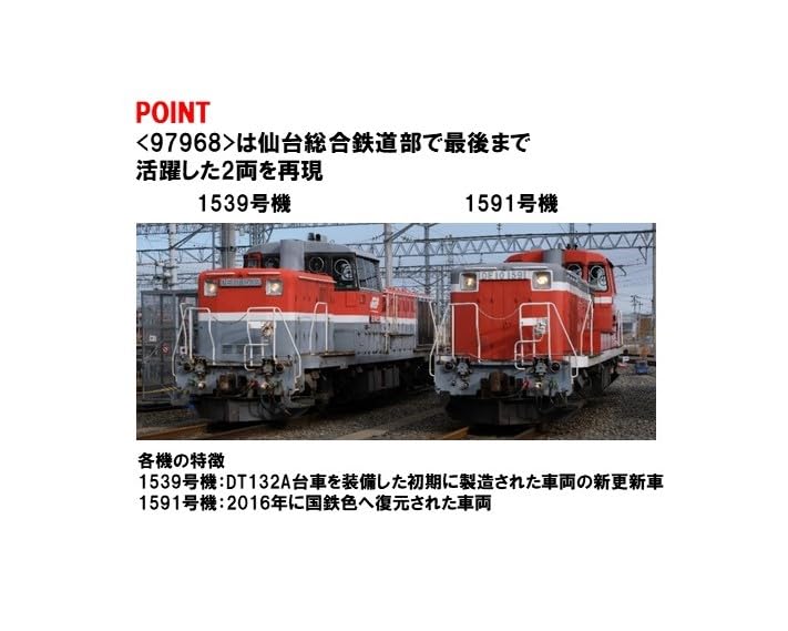 Coffret de locomotives diesel Tomytec Tomix N Gauge Jr DE10 1500 (97968)
