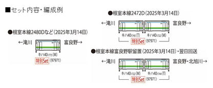 Tomytec N Gauge Jr Kiha 40 1700 Series Diesel Model Train Set 97971