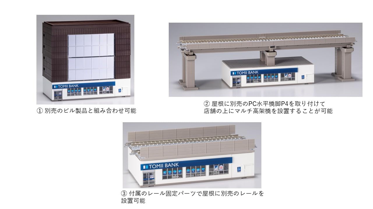 Tomytec Tomix N Gauge Diorama Supplies 4248 - Tomii Bank Model Kit