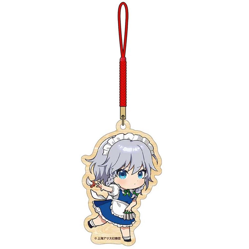 Touhou Project Sakuya Netsuke Strap - Collectible Charm for Fans