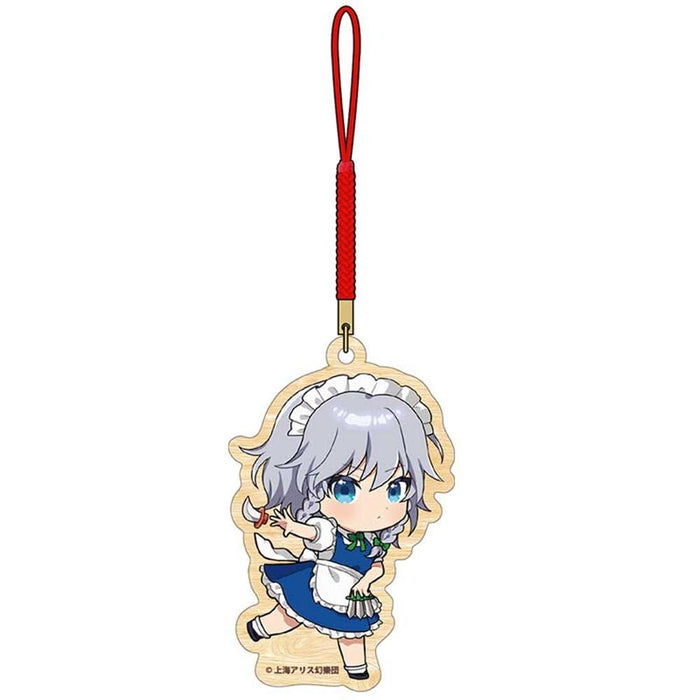 Touhou Project Sakuya Netsuke Strap - Collectible Charm for Fans