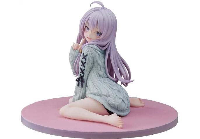 Figurine de collection Furyu Wandering Witch Elaina Knit Repaint Blue à l'échelle 1/7