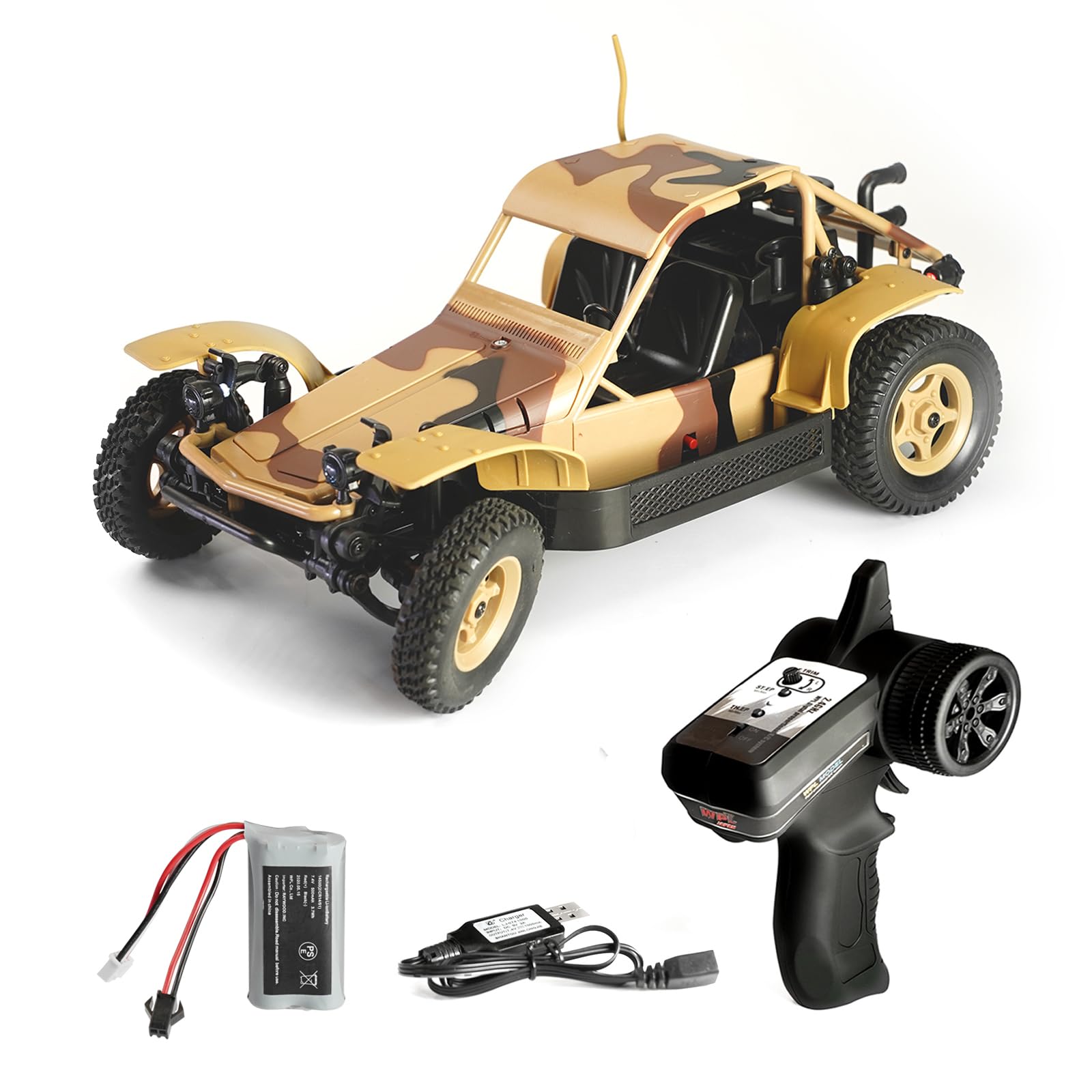 Raywood 1/16 Scale 4WD Classic Buggy RC Car with Battery - Yellow- Japan Figure Store - #1 Bring To You The Best Japanese Goods