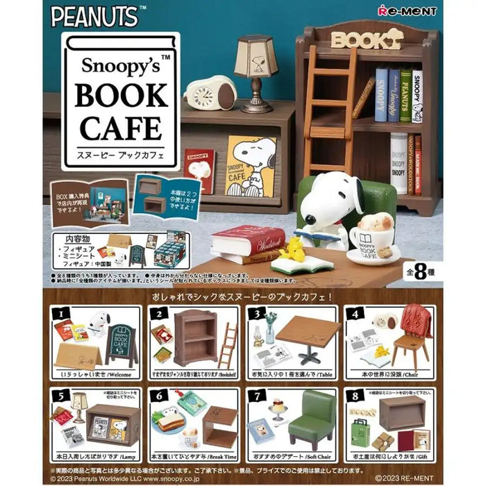 Rement Peanuts Snoopys Book Cafe Box Products All 8 Types Japan- Japan Figure Store - #1 Bring To You The Best Japanese Goods