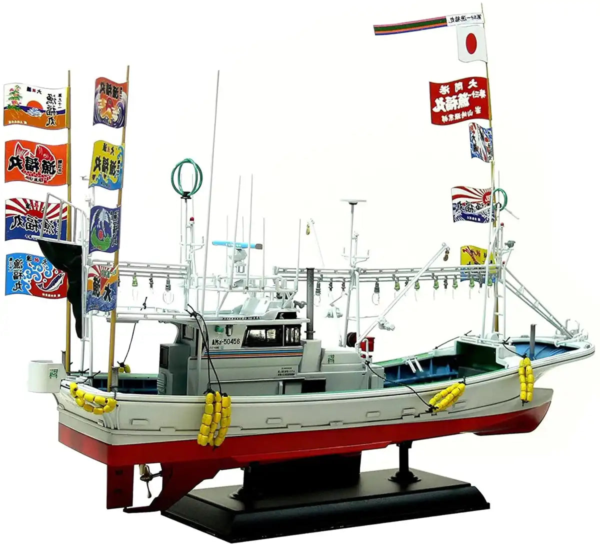 Aoshima Bunka Kyozai 1/64 Fishing Boat No.02 Oma Tuna Pole-And-Line Fishing Boat No. 31 Gyofuku Maru Full Hull Model- Japan Figure Store - #1 Bring To You The Best Japanese Goods