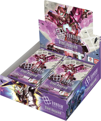 BANDAI Gundam Card Game Booster Pack Steel Requiem 24 Packs Box
