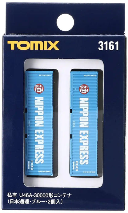 Tomytec Tomix U46A-30000 N Gauge 2 Pieces Blue Nippon Express Container 3161 Railway Model- Japan Figure Store - #1 Bring To You The Best Japanese Goods