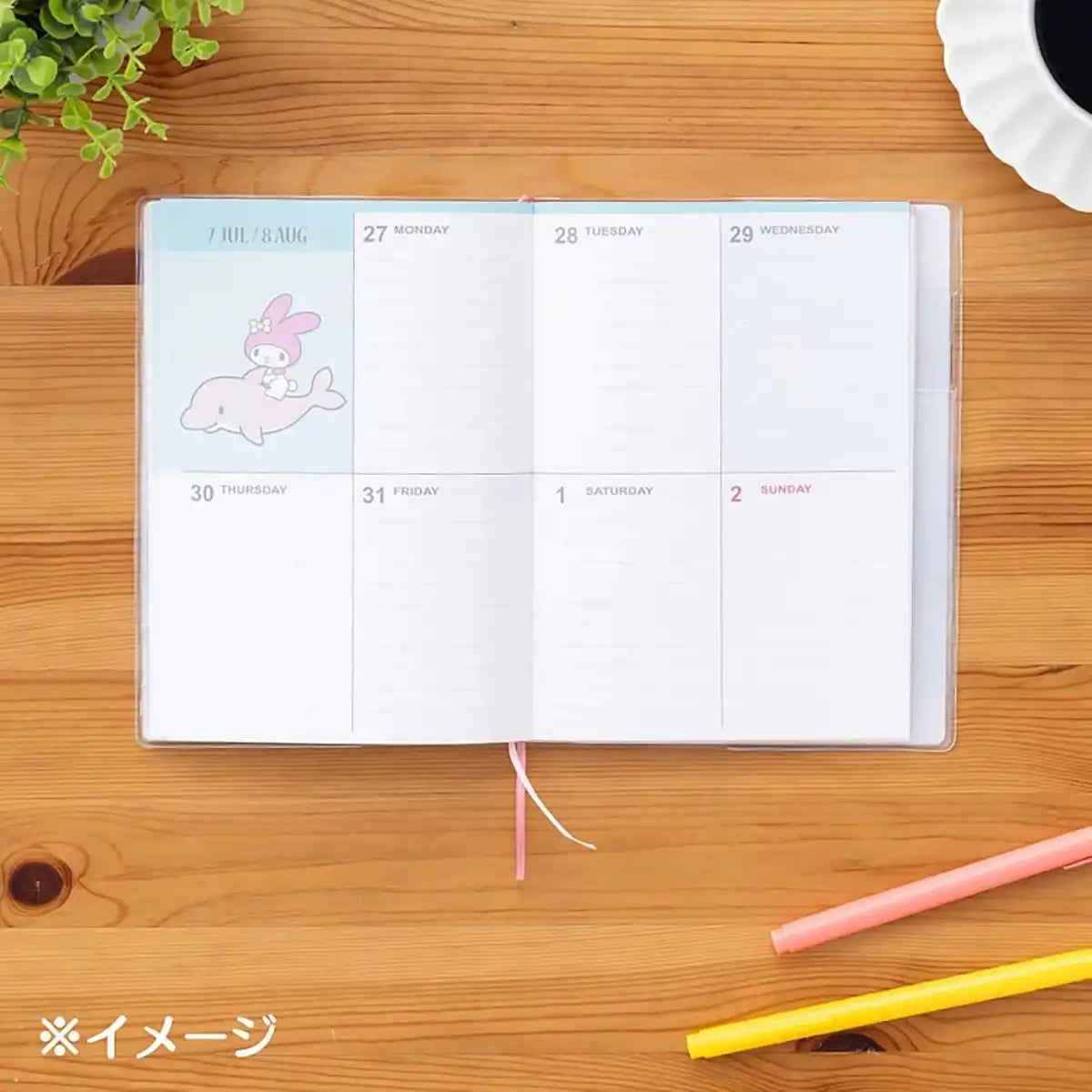 Sanrio B6 Diary Block Type 2026 My Melody Planner Notebook
