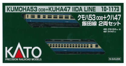 Kato 2-Car Railway Model Train Set N Gauge Kumoha53008+Kuha47 Iida Line 10-1173- Japan Figure Store - #1 Bring To You The Best Japanese Goods