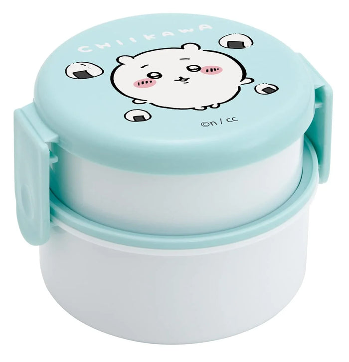 Skater Chiikawa 2-Tier Round Lunch Box 500ml Antibacterial Made in Japan- Japan Figure Store - #1 Bring To You The Best Japanese Goods