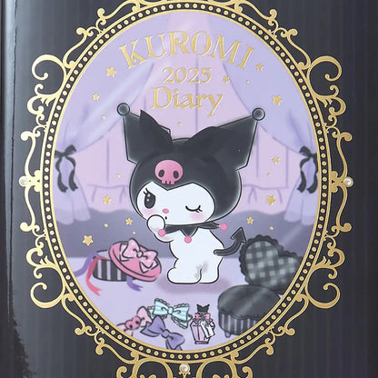 Sanrio Kuromi B6 Diary Planner 2025 with Stickers and Bookmark Starts Oct 2024- Japan Figure Store - #1 Bring To You The Best Japanese Goods